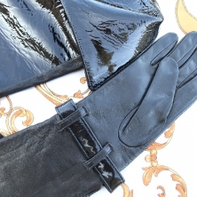 Lacquer and Leather Super Long Opera Gloves